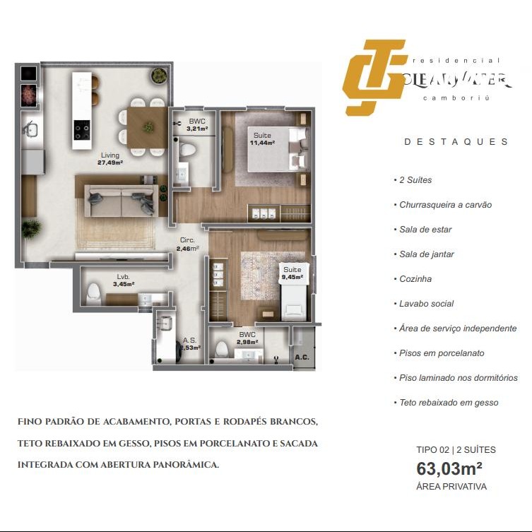 Apartamento à venda com 2 quartos, 70m² - Foto 13