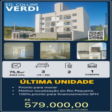 Última Unidade de 3 Dormitórios